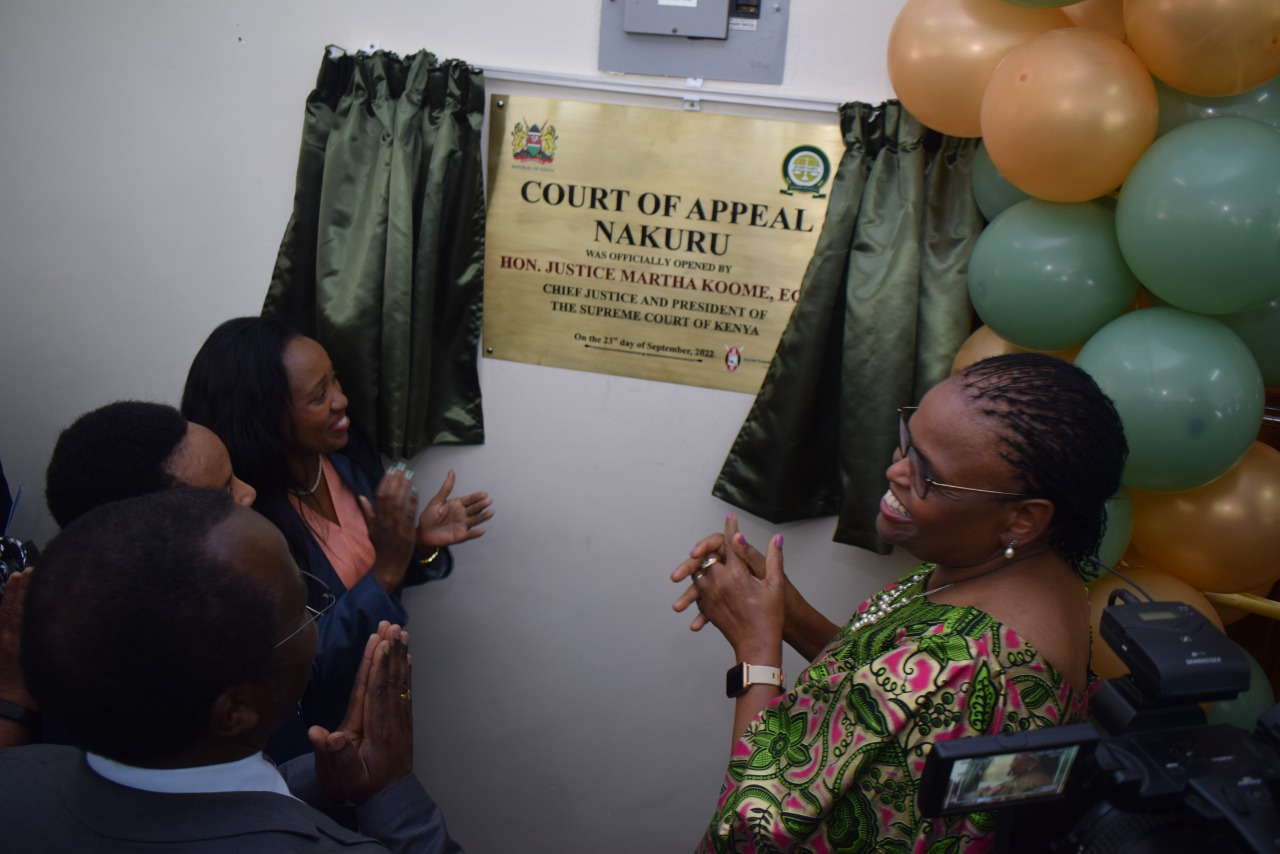 Judiciary establishes a permanent Court of Appeal station in Nakuru