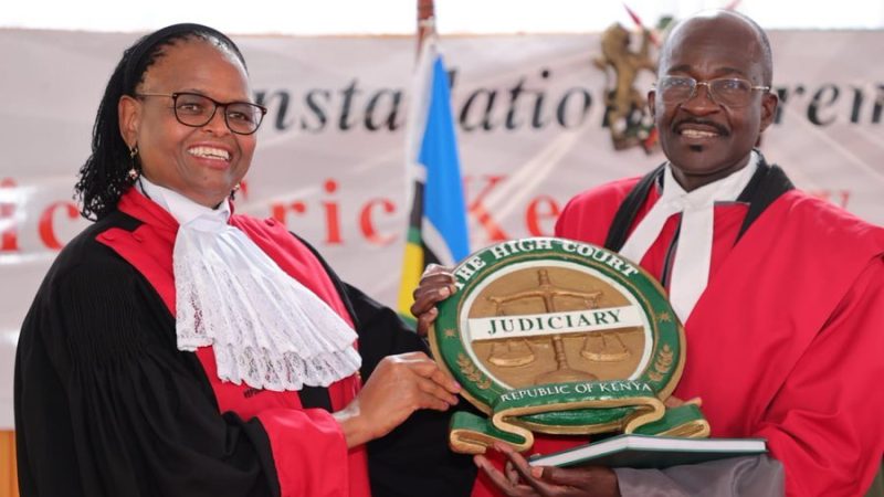 Installation ceremony of the Principal Judge of the High Court Hon. Eric Kennedy Okumu Ogola